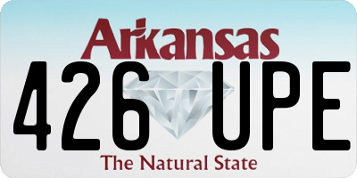 AR license plate 426UPE