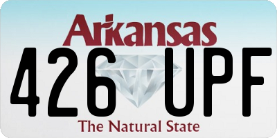 AR license plate 426UPF