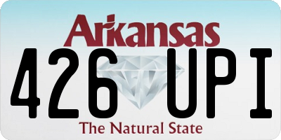 AR license plate 426UPI