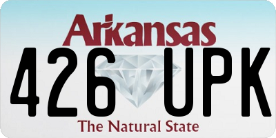 AR license plate 426UPK