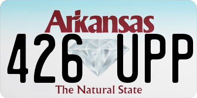 AR license plate 426UPP