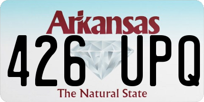 AR license plate 426UPQ