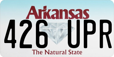 AR license plate 426UPR