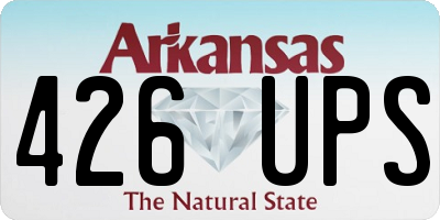 AR license plate 426UPS