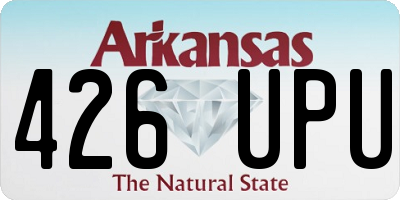 AR license plate 426UPU