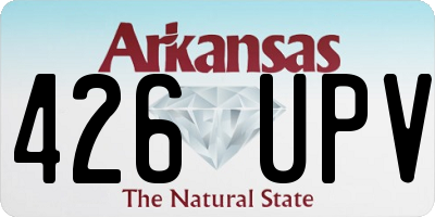 AR license plate 426UPV