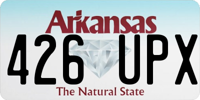 AR license plate 426UPX