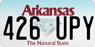 AR license plate 426UPY
