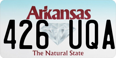 AR license plate 426UQA