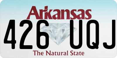 AR license plate 426UQJ