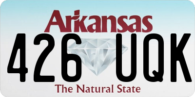 AR license plate 426UQK