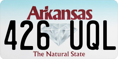 AR license plate 426UQL