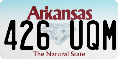 AR license plate 426UQM
