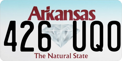 AR license plate 426UQO