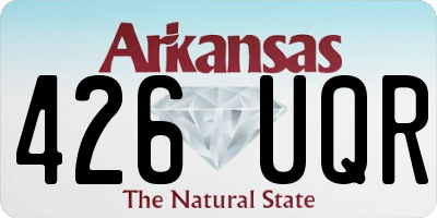 AR license plate 426UQR