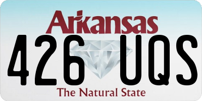 AR license plate 426UQS