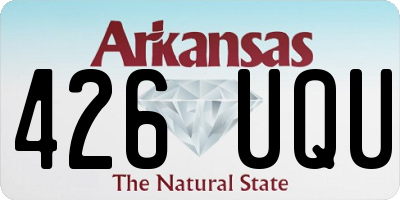 AR license plate 426UQU
