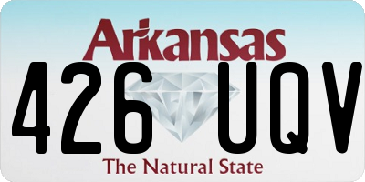 AR license plate 426UQV