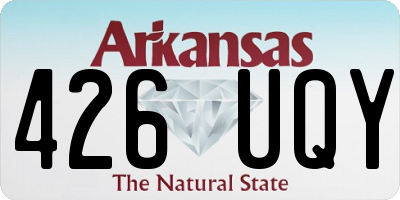 AR license plate 426UQY