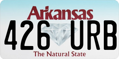 AR license plate 426URB