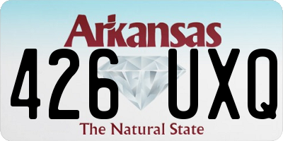 AR license plate 426UXQ