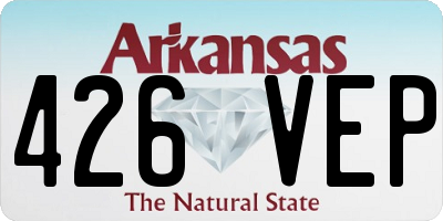 AR license plate 426VEP