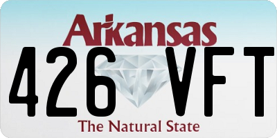 AR license plate 426VFT