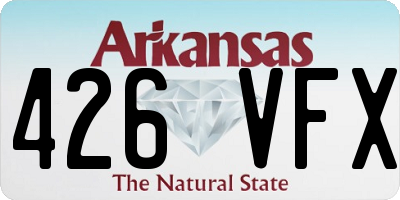 AR license plate 426VFX