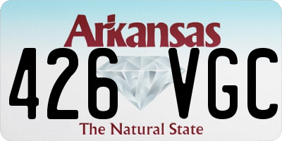 AR license plate 426VGC