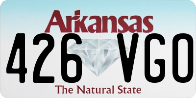 AR license plate 426VGO