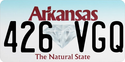 AR license plate 426VGQ