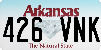 AR license plate 426VNK
