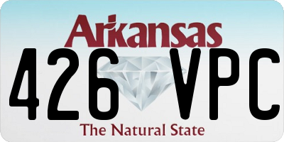 AR license plate 426VPC