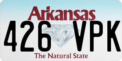 AR license plate 426VPK