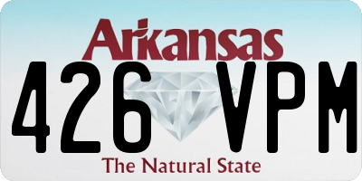 AR license plate 426VPM