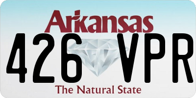 AR license plate 426VPR