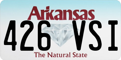 AR license plate 426VSI