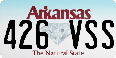 AR license plate 426VSS