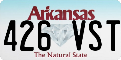 AR license plate 426VST