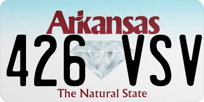 AR license plate 426VSV