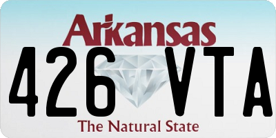 AR license plate 426VTA