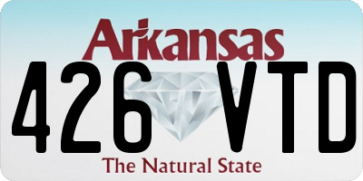 AR license plate 426VTD