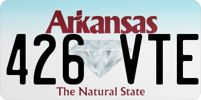 AR license plate 426VTE