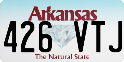 AR license plate 426VTJ