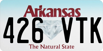 AR license plate 426VTK