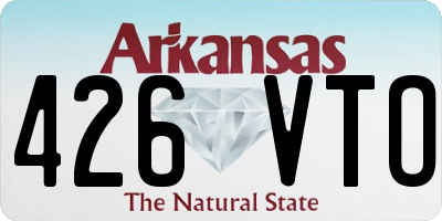 AR license plate 426VTO
