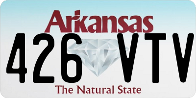 AR license plate 426VTV
