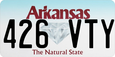 AR license plate 426VTY