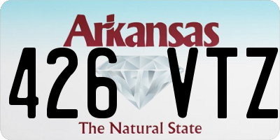 AR license plate 426VTZ