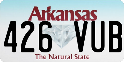 AR license plate 426VUB